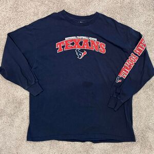 Nfl Houston Texans Long Sleeve Blue Shirt 2XL